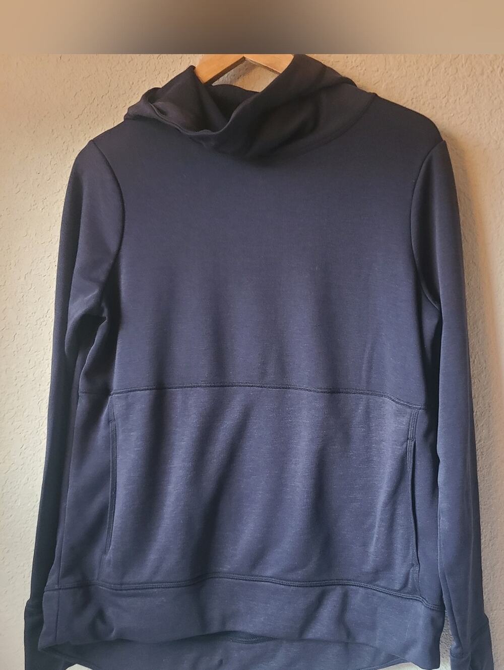 Sweaty Betty Cozy Black Turtle Neck Pullover Hoodie Size XS